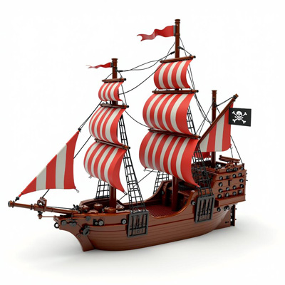 Bricks Pirate Ship