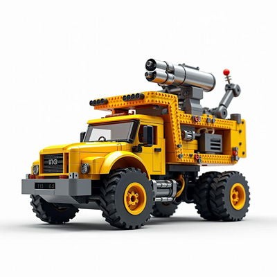 Bricks Monster Truck Cannon