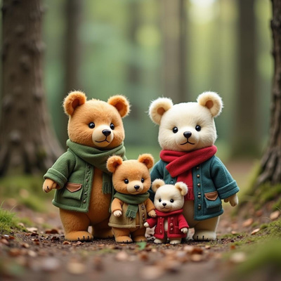 Forest Friends Bear Family