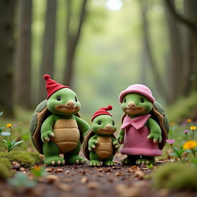 Forest Friends Turtle Family