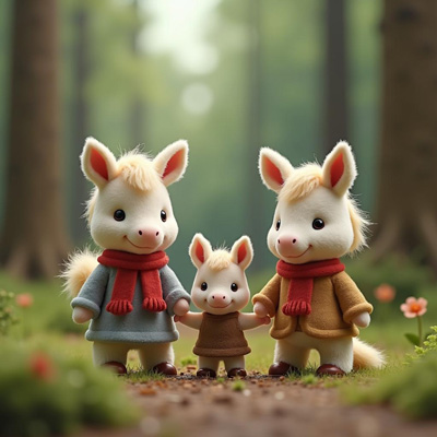 Forest Friends Horse Family