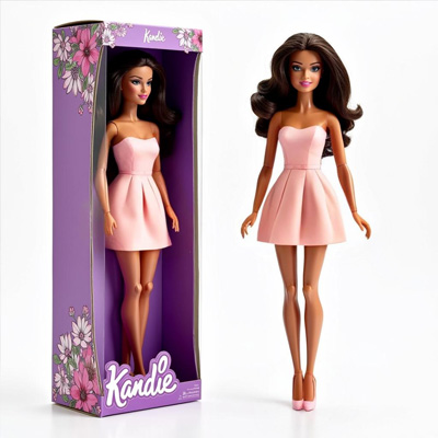 Kandie the Movie - Collectible Doll, Margie Reddie as Kandie in Pink Dress